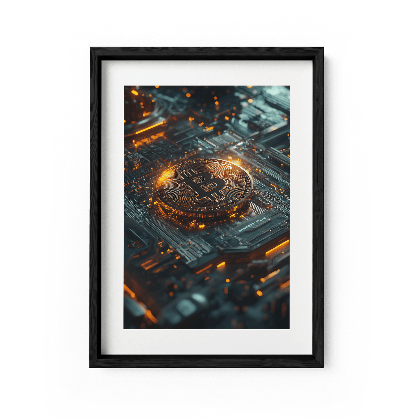 BITCOIN x BLOCKCHAIN*Papier*40x60*Papier*Kunstwerk*Masculina.nl
