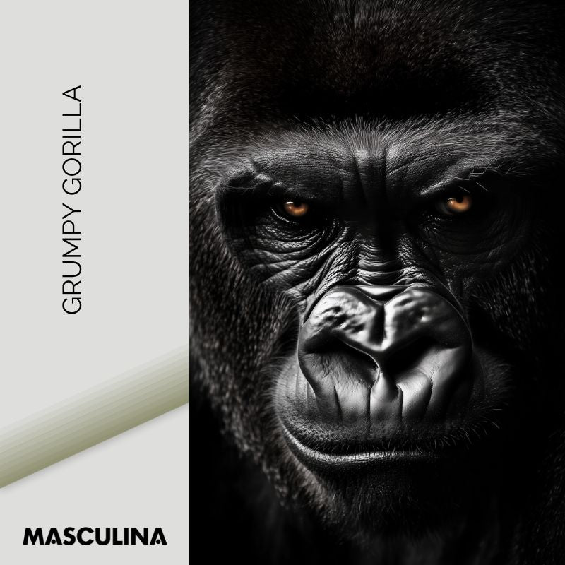 GRUMPY GORILLA*Dibond*40x60*Dibond*Kunstwerk*Masculina.nl