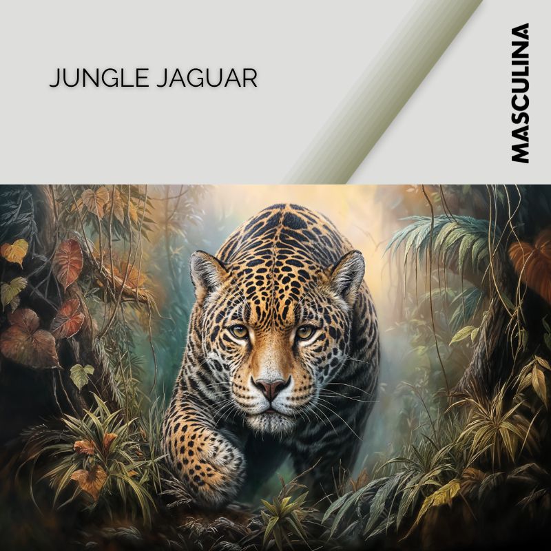 JUNGLE JAGUAR*Dibond*60x40*Dibond*Kunstwerk*Masculina.nl