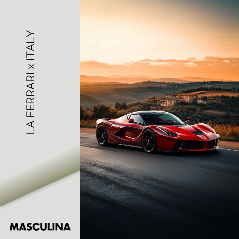 LA FERRARI x ITALY*Dibond*40x60*Dibond*Kunstwerk*Masculina.nl