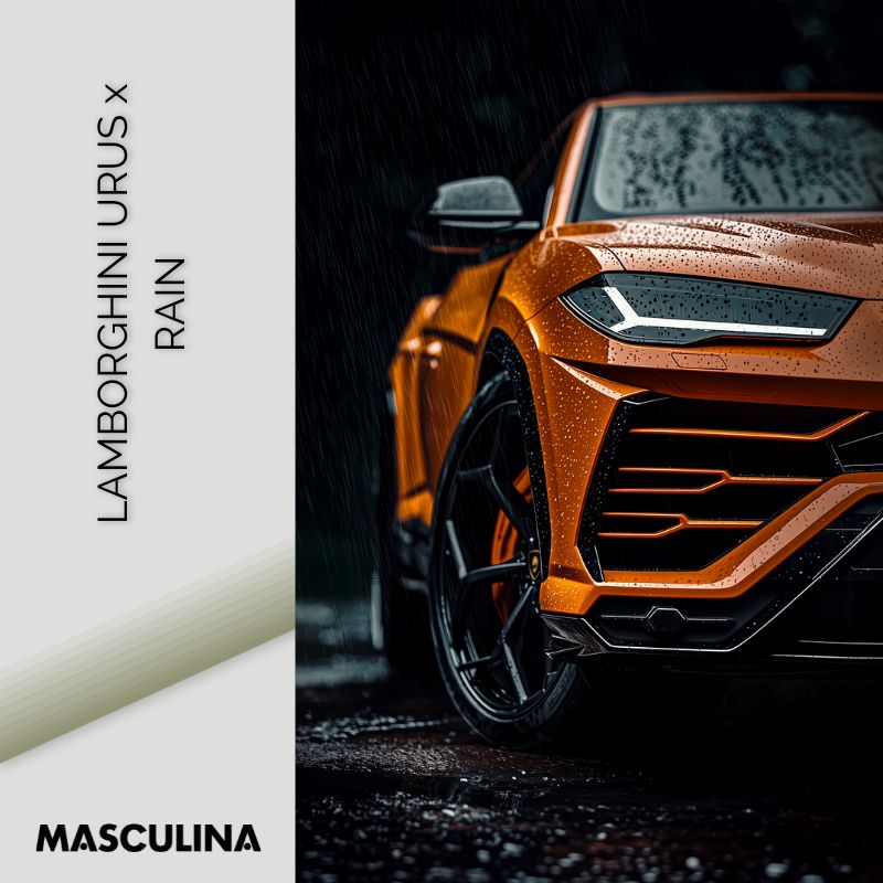 LAMBORGHINI URUS x RAIN*Dibond*40x60*Dibond*Kunstwerk*Masculina.nl