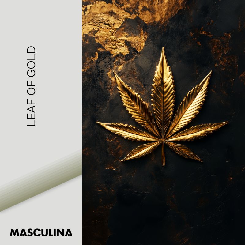 LEAF OF GOLD*Dibond*40x60*Dibond*Kunstwerk*Masculina.nl