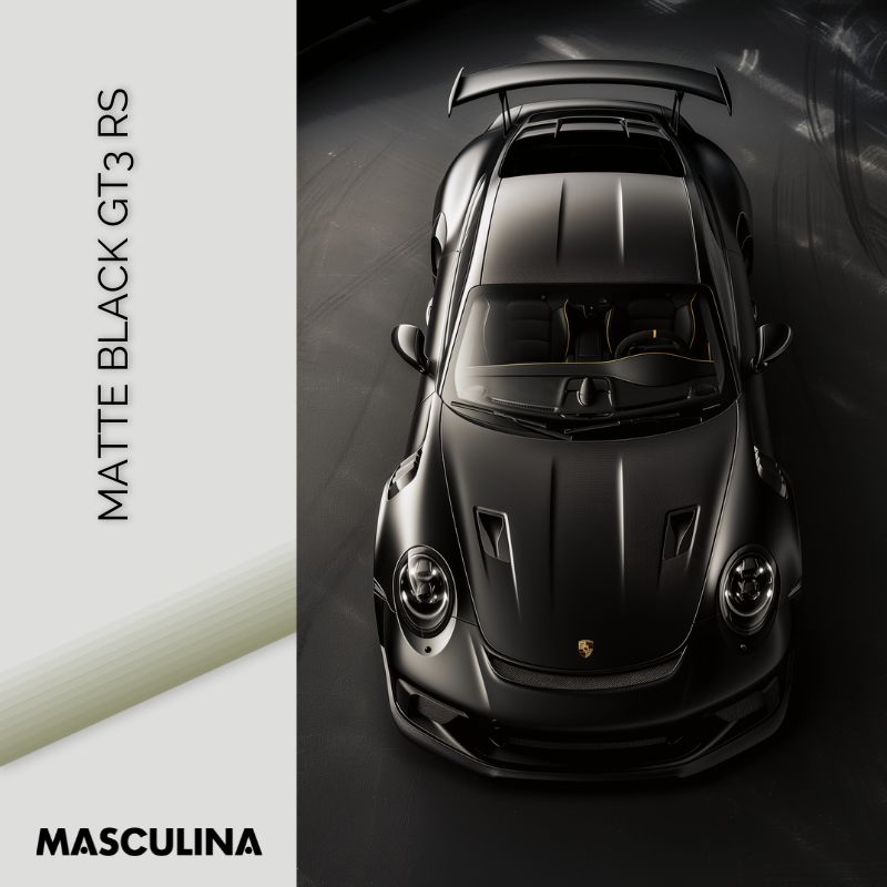 MATTE BLACK GT3 RS*Dibond*40x60*Dibond*Kunstwerk*Masculina.nl
