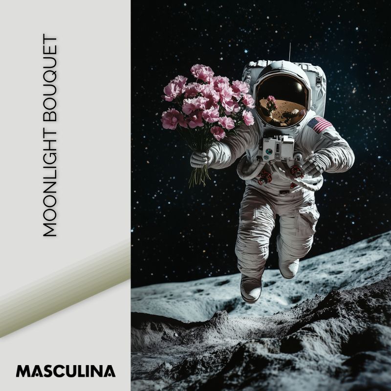 MOONLIGHT BOUQUET*Dibond*40x60*Dibond*Kunstwerk*Masculina.nl
