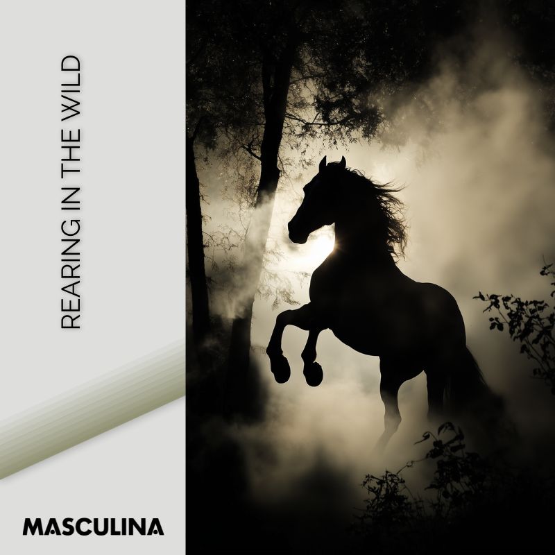 REARING IN THE WILD*Dibond*40x60*Dibond*Kunstwerk*Masculina.nl