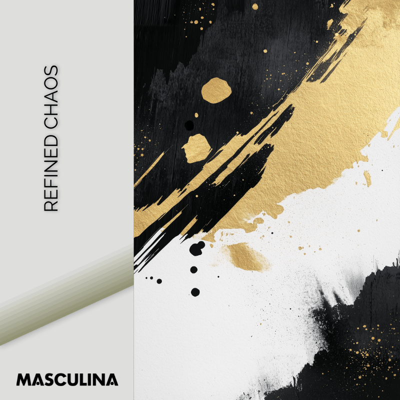 REFINED CHAOS*Dibond*40x60*Dibond*Kunstwerk*Masculina.nl