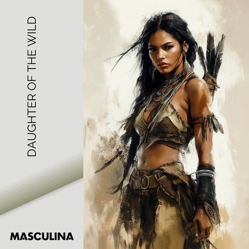 DAUGHTER OF THE WILD*Canvas*40x60*Canvas*Kunstwerk*Masculina.nl