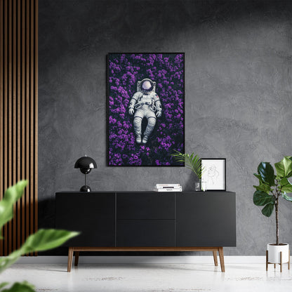 ASTRONAUT'S PURPLE BLISS*Canvas*40x60*Baklijst*Kunstwerk*Masculina.nl