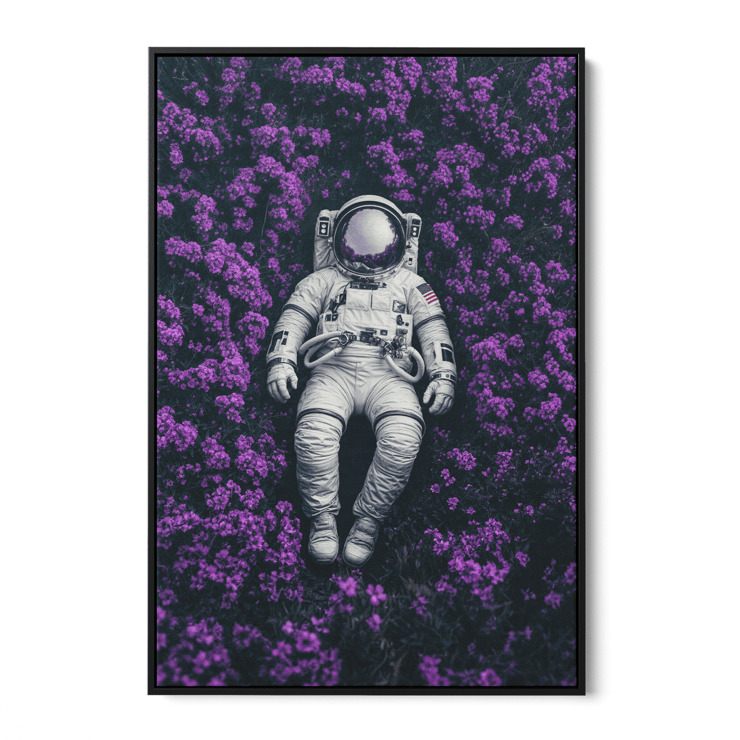 ASTRONAUT'S PURPLE BLISS*Canvas*40x60*Baklijst*Kunstwerk*Masculina.nl