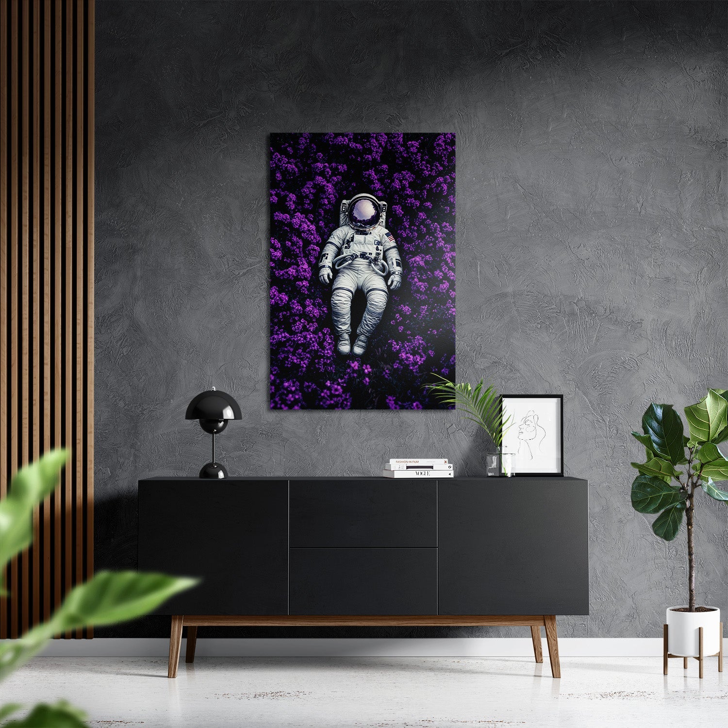 ASTRONAUT'S PURPLE BLISS*Dibond*40x60*Dibond*Kunstwerk*Masculina.nl