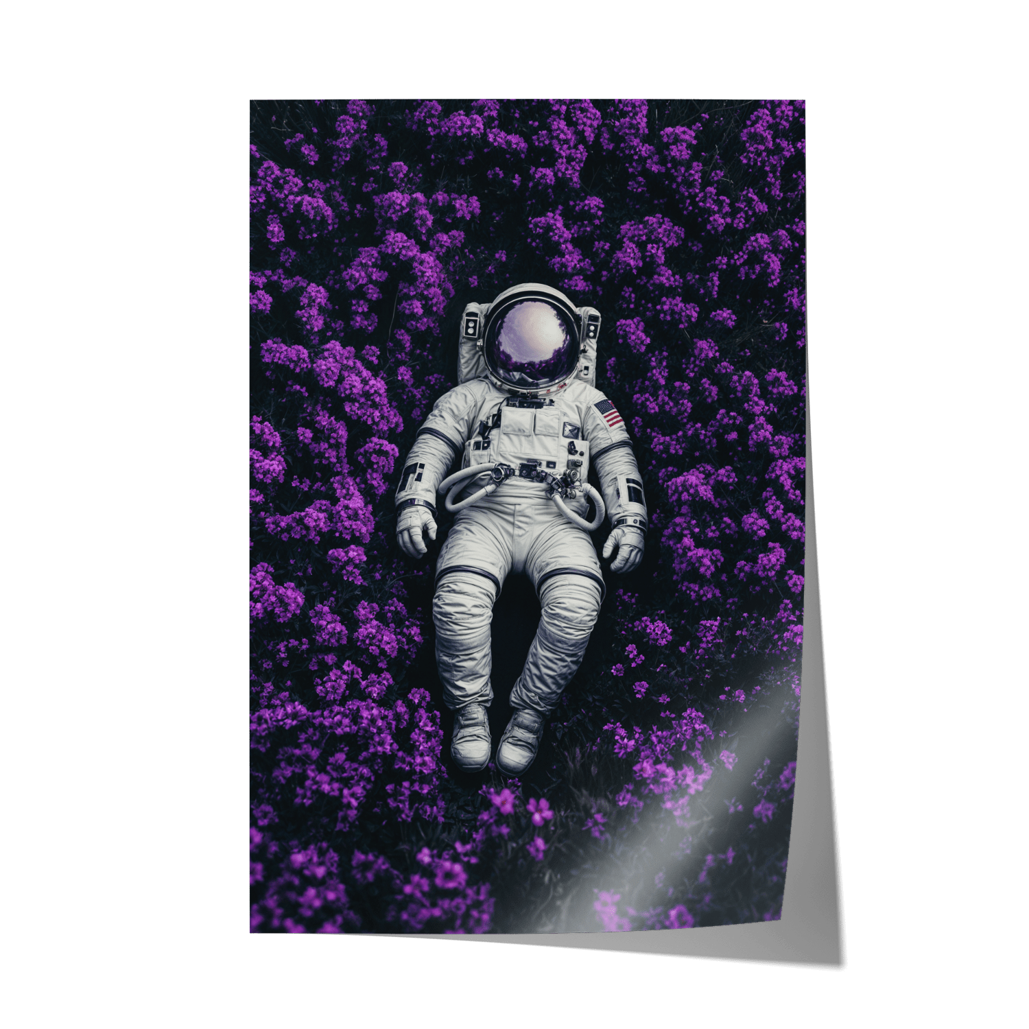 ASTRONAUT'S PURPLE BLISS*Papier*40x60*Papier*Kunstwerk*Masculina.nl