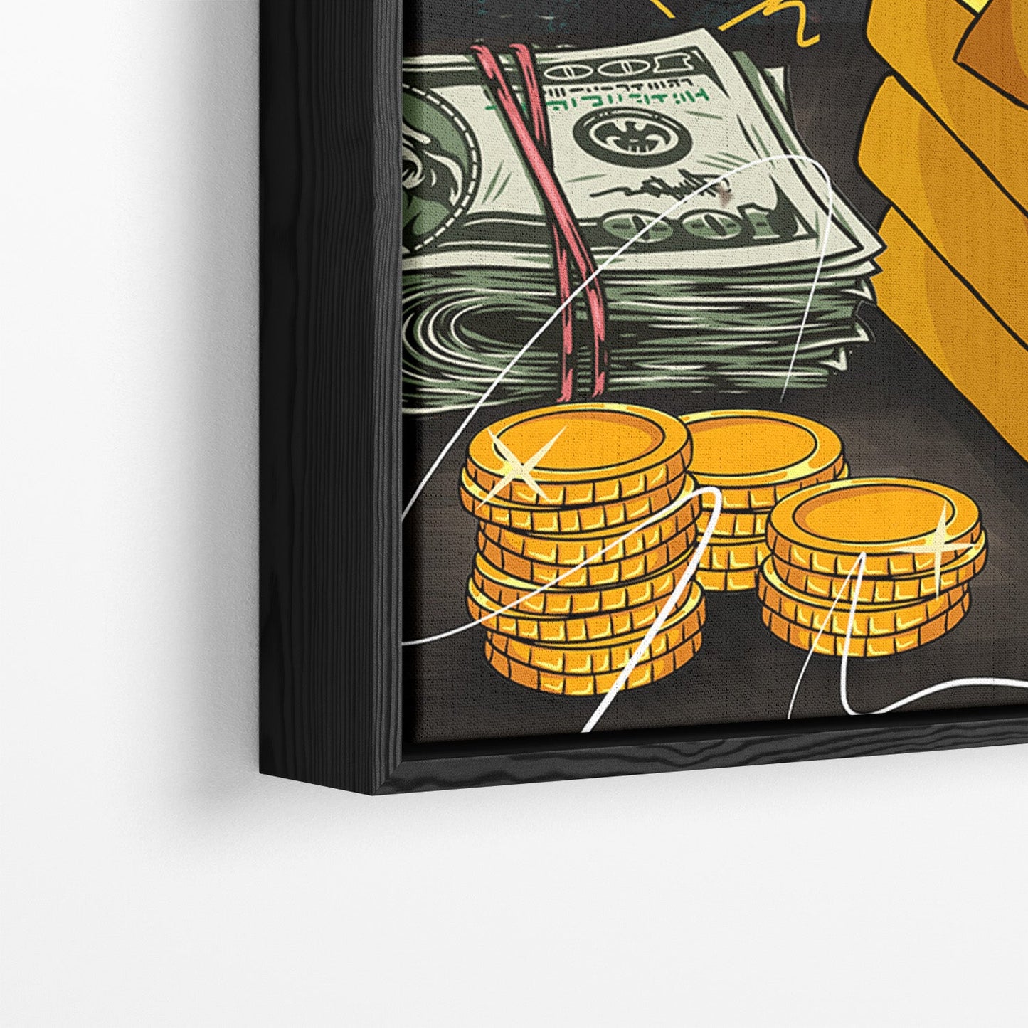 BILLIONAIRE BUNNY*Canvas*40x60 cm*Baklijst*Kunstwerk*Masculina.nl