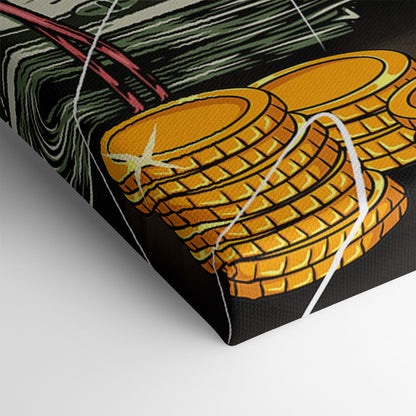 BILLIONAIRE BUNNY*Canvas*40x60 cm*Canvas*Kunstwerk*Masculina.nl