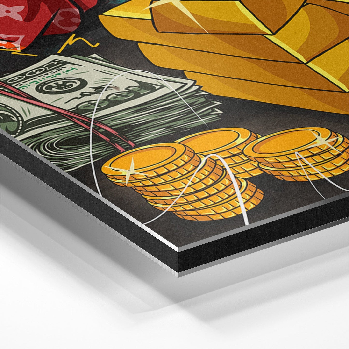 BILLIONAIRE BUNNY*Dibond*40x60 cm*Dibond*Kunstwerk*Masculina.nl