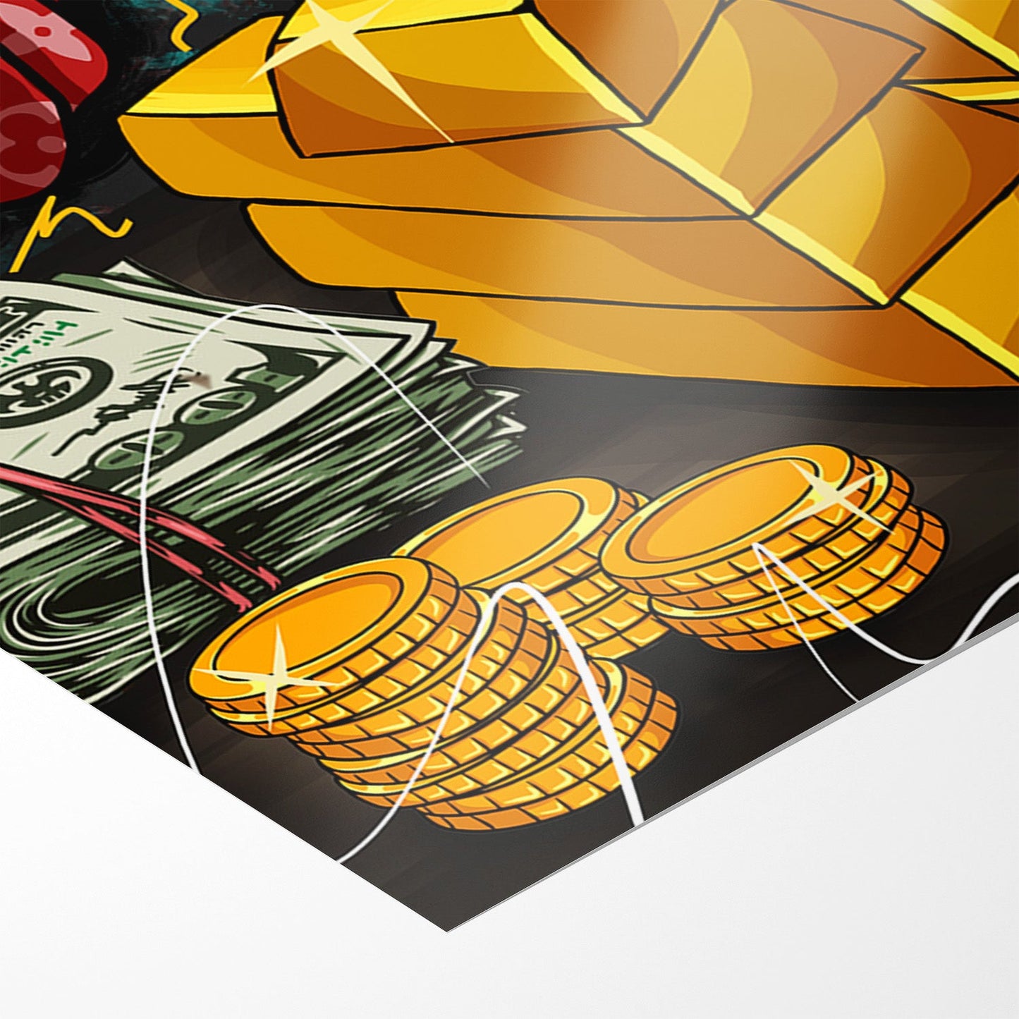 BILLIONAIRE BUNNY*Papier*40x60 cm*Papier*Kunstwerk*Masculina.nl