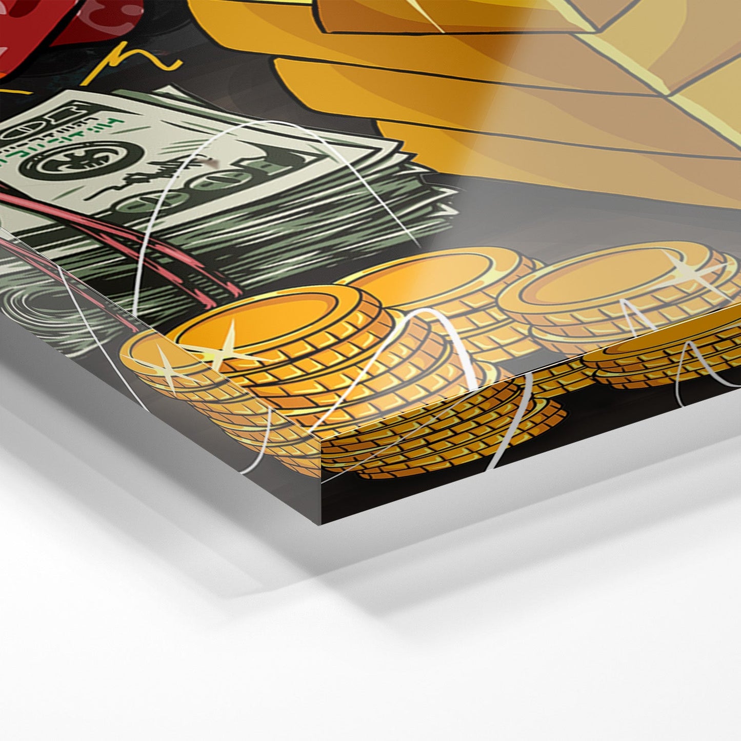 BILLIONAIRE BUNNY*Plexiglas*40x60 cm*Plexiglas*Kunstwerk*Masculina.nl
