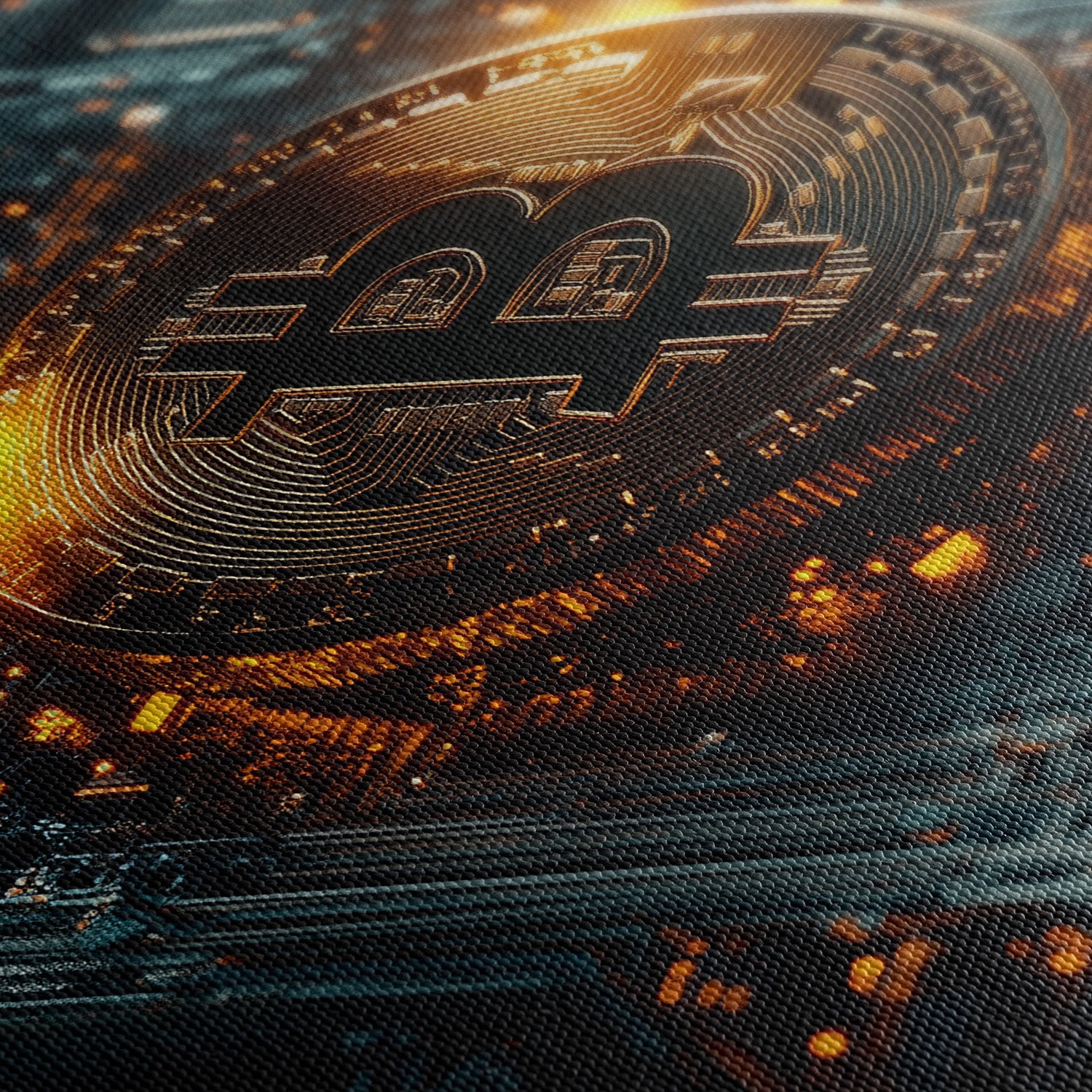 BITCOIN x BLOCKCHAIN*Canvas*40x60*Canvas*Kunstwerk*Masculina.nl