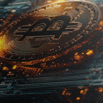 BITCOIN x BLOCKCHAIN*Canvas*40x60*Canvas*Kunstwerk*Masculina.nl