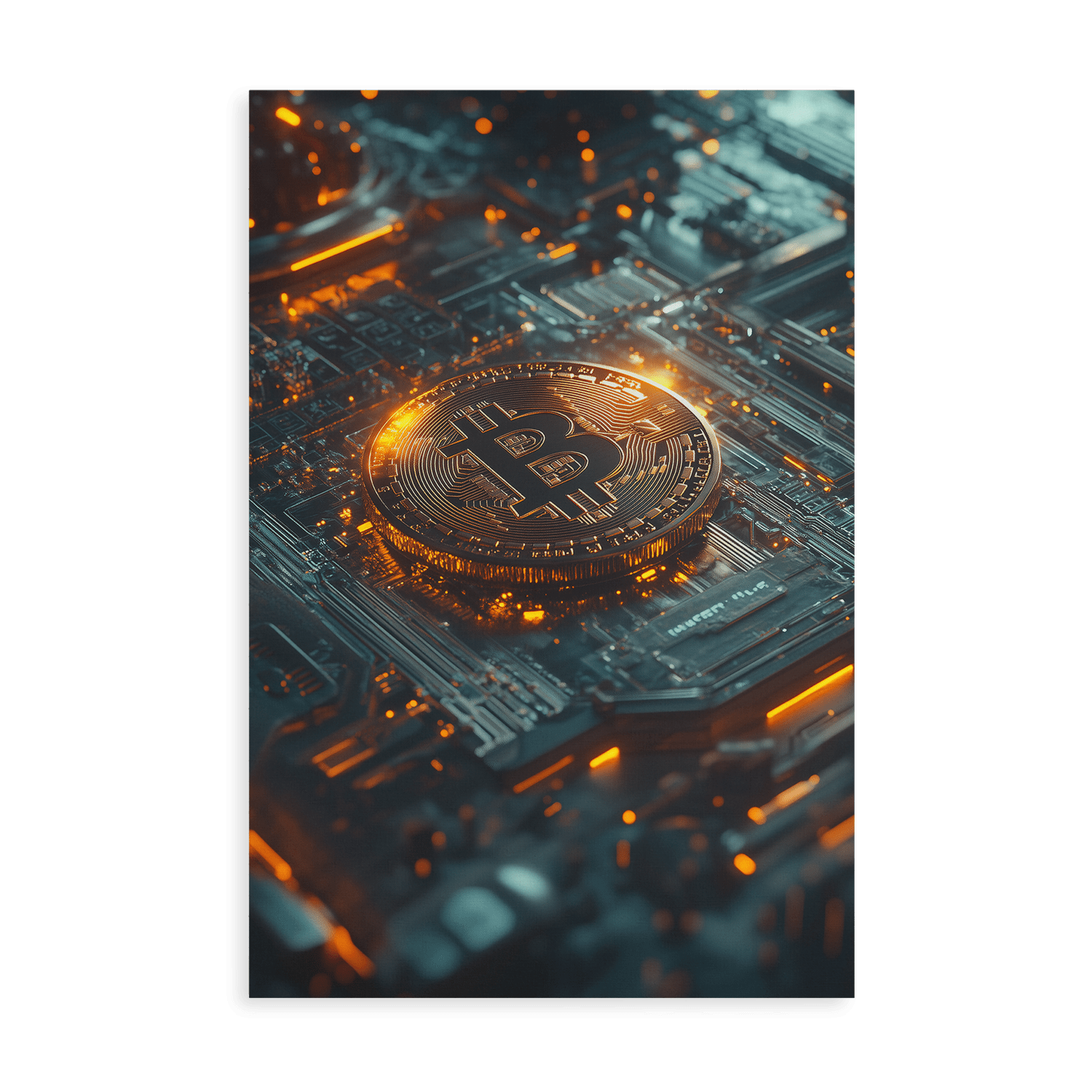 BITCOIN x BLOCKCHAIN*Canvas*40x60*Canvas*Kunstwerk*Masculina.nl