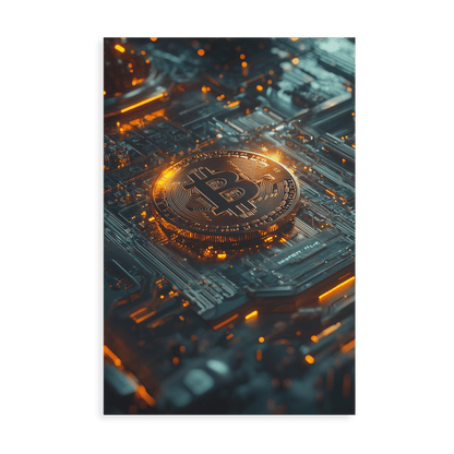 BITCOIN x BLOCKCHAIN*Canvas*40x60*Canvas*Kunstwerk*Masculina.nl