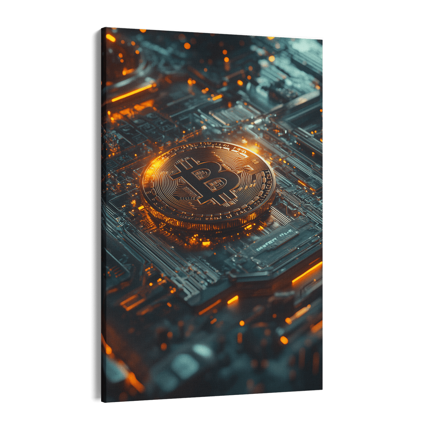 BITCOIN x BLOCKCHAIN*Canvas*40x60*Canvas*Kunstwerk*Masculina.nl