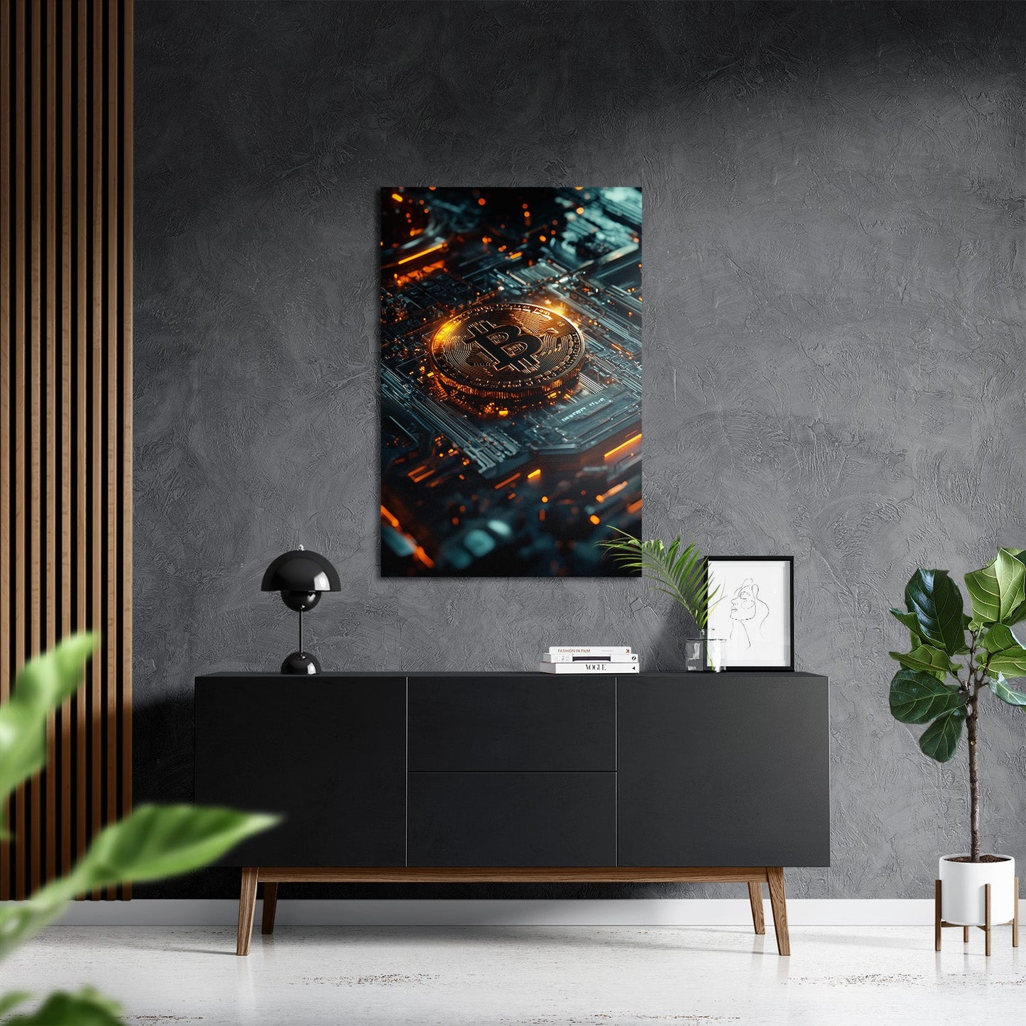 BITCOIN x BLOCKCHAIN*Dibond*40x60*Dibond*Kunstwerk*Masculina.nl