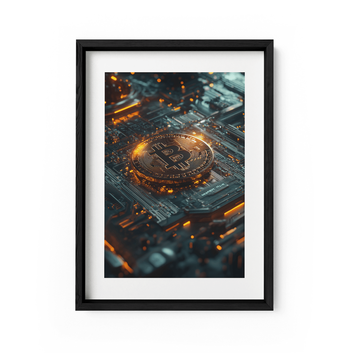 BITCOIN x BLOCKCHAIN*Papier*40x60*Papier*Kunstwerk*Masculina.nl