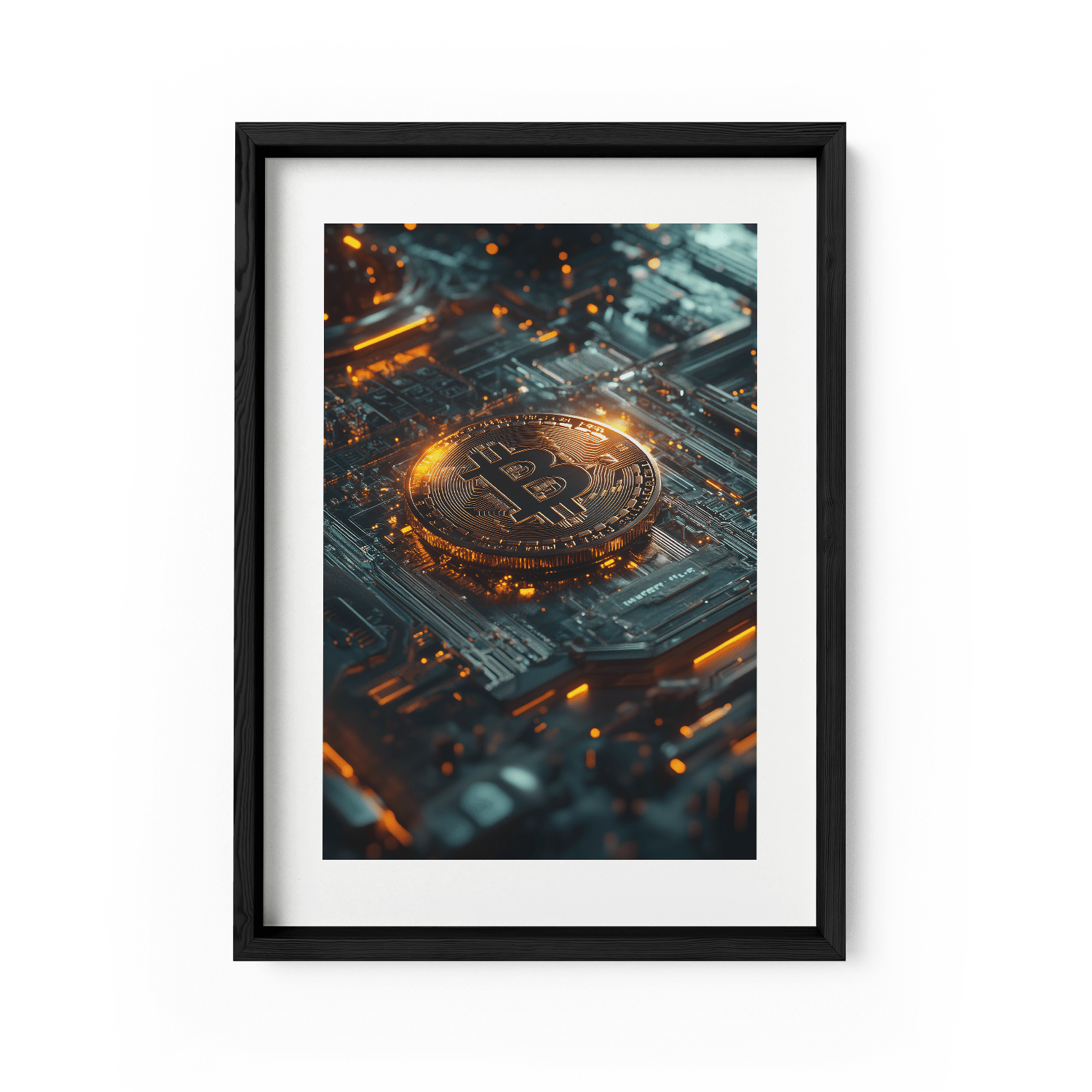 BITCOIN x BLOCKCHAIN*Papier*40x60*Papier*Kunstwerk*Masculina.nl