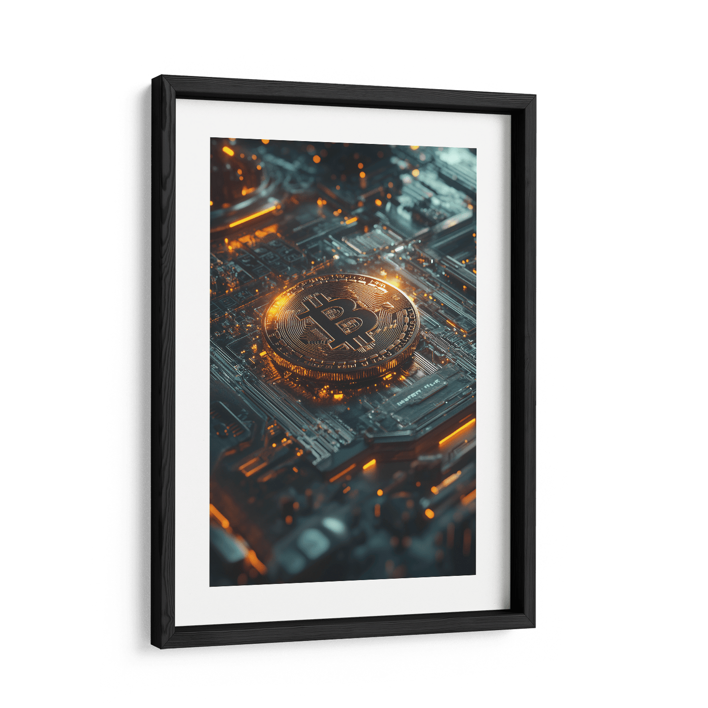BITCOIN x BLOCKCHAIN*Papier*40x60*Papier*Kunstwerk*Masculina.nl