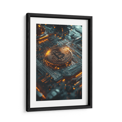 BITCOIN x BLOCKCHAIN*Papier*40x60*Papier*Kunstwerk*Masculina.nl