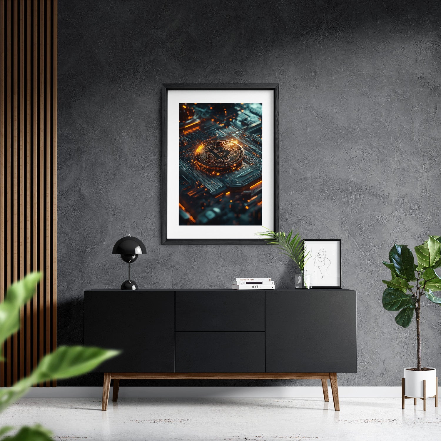 BITCOIN x BLOCKCHAIN*Papier*40x60*Papier*Kunstwerk*Masculina.nl