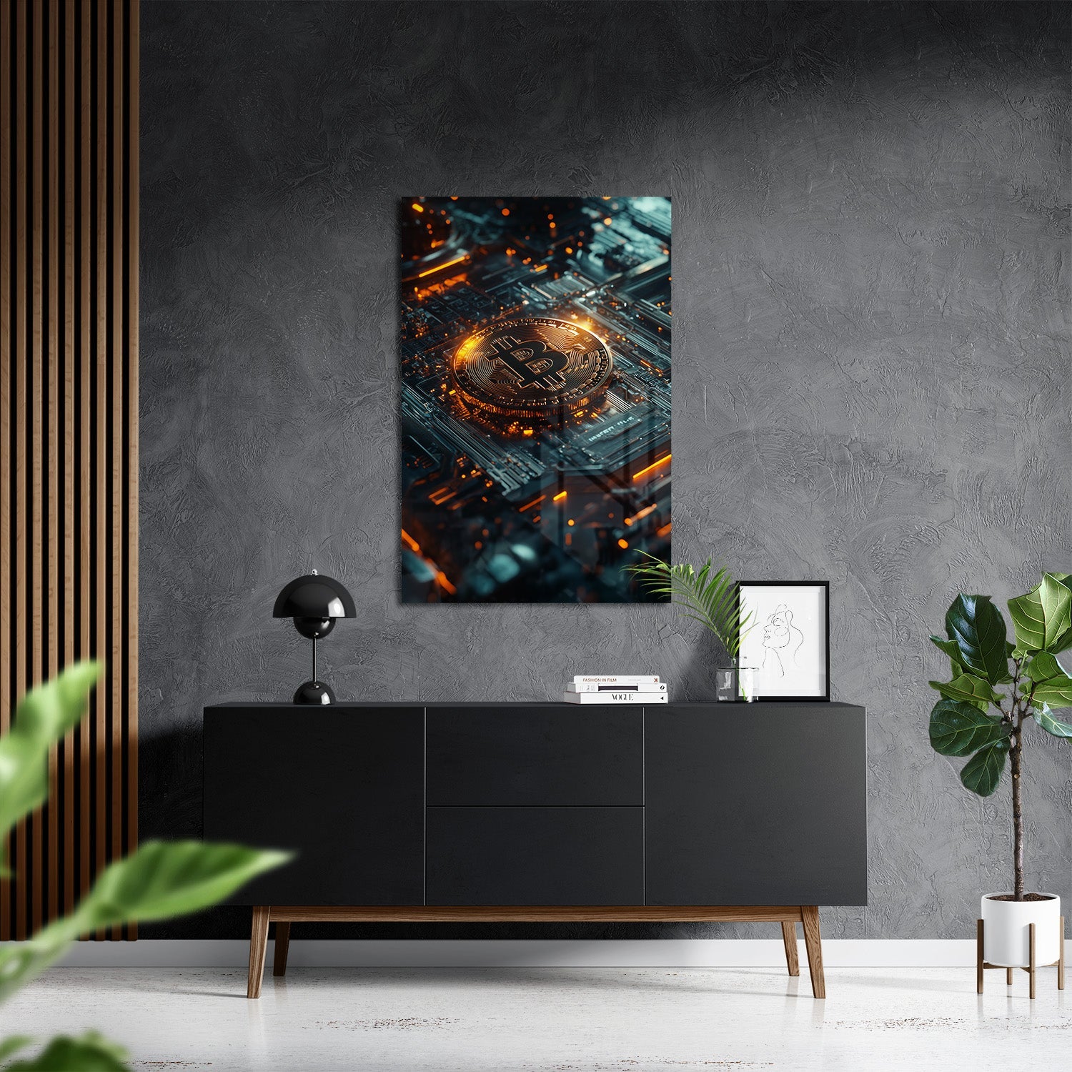 BITCOIN x BLOCKCHAIN*Plexiglas*40x60*Plexiglas*Kunstwerk*Masculina.nl