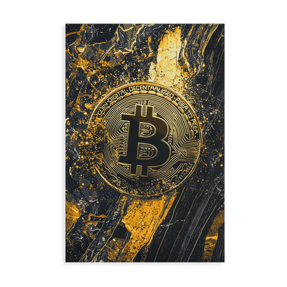 BITCOIN x MARBLE*Canvas*40x60*Canvas*Kunstwerk*Masculina.nl