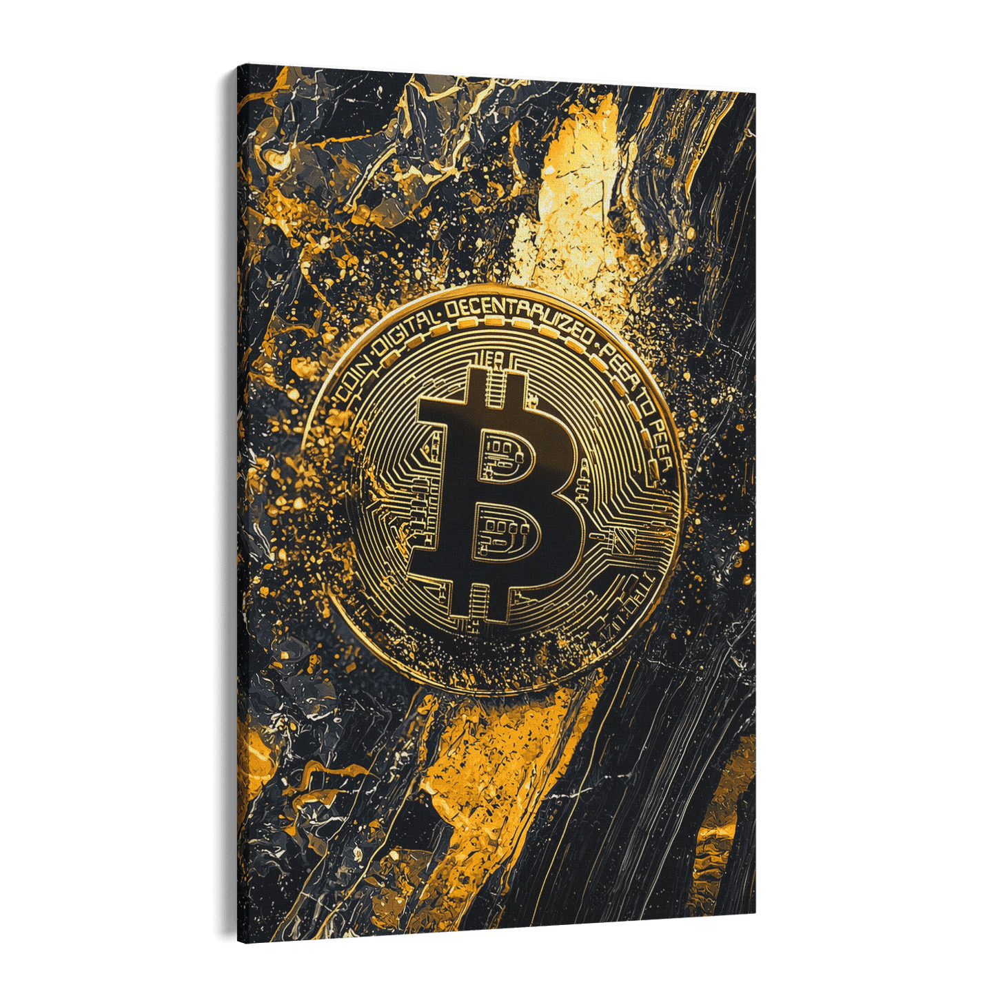 BITCOIN x MARBLE*Canvas*40x60*Canvas*Kunstwerk*Masculina.nl