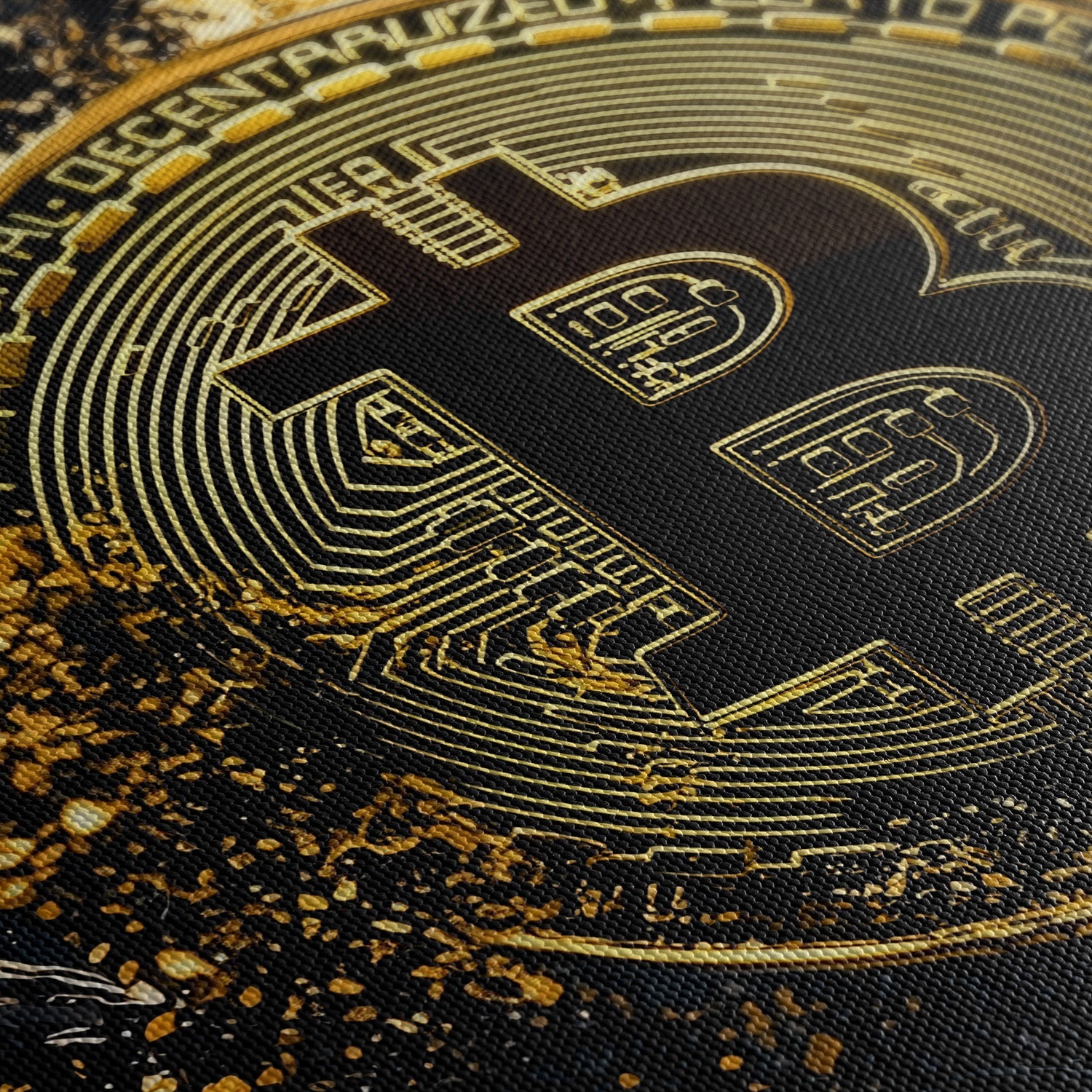 BITCOIN x MARBLE*Canvas*40x60*Canvas*Kunstwerk*Masculina.nl