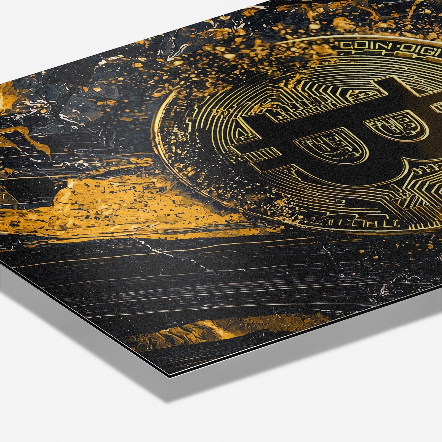 BITCOIN x MARBLE*Dibond*40x60*Dibond*Kunstwerk*Masculina.nl
