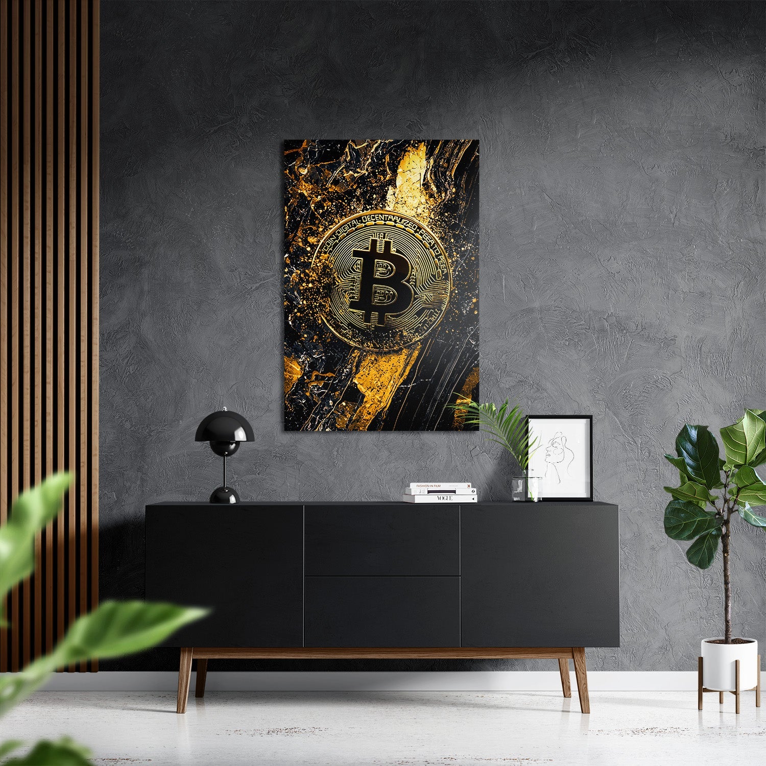 BITCOIN x MARBLE*Dibond*40x60*Dibond*Kunstwerk*Masculina.nl