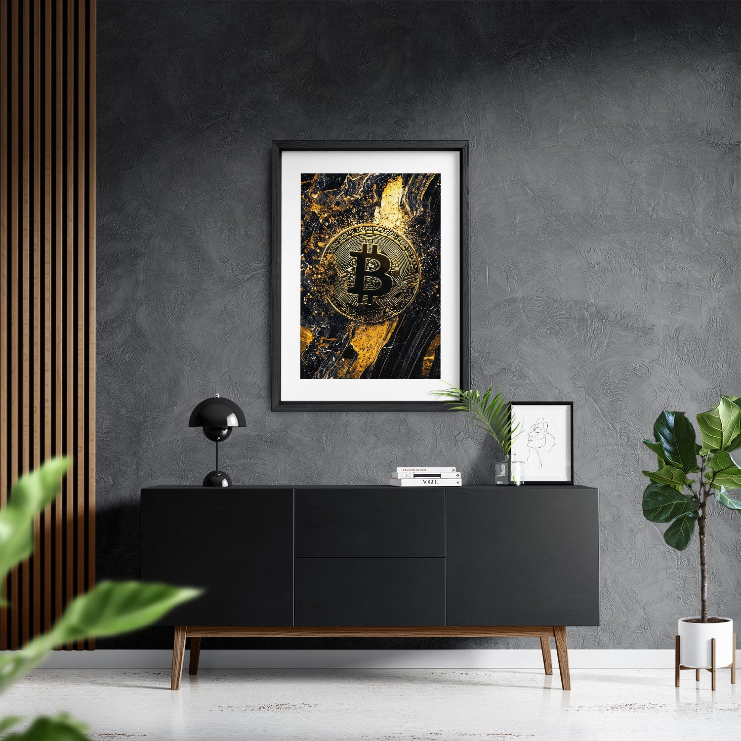 BITCOIN x MARBLE*Papier*40x60*Papier*Kunstwerk*Masculina.nl