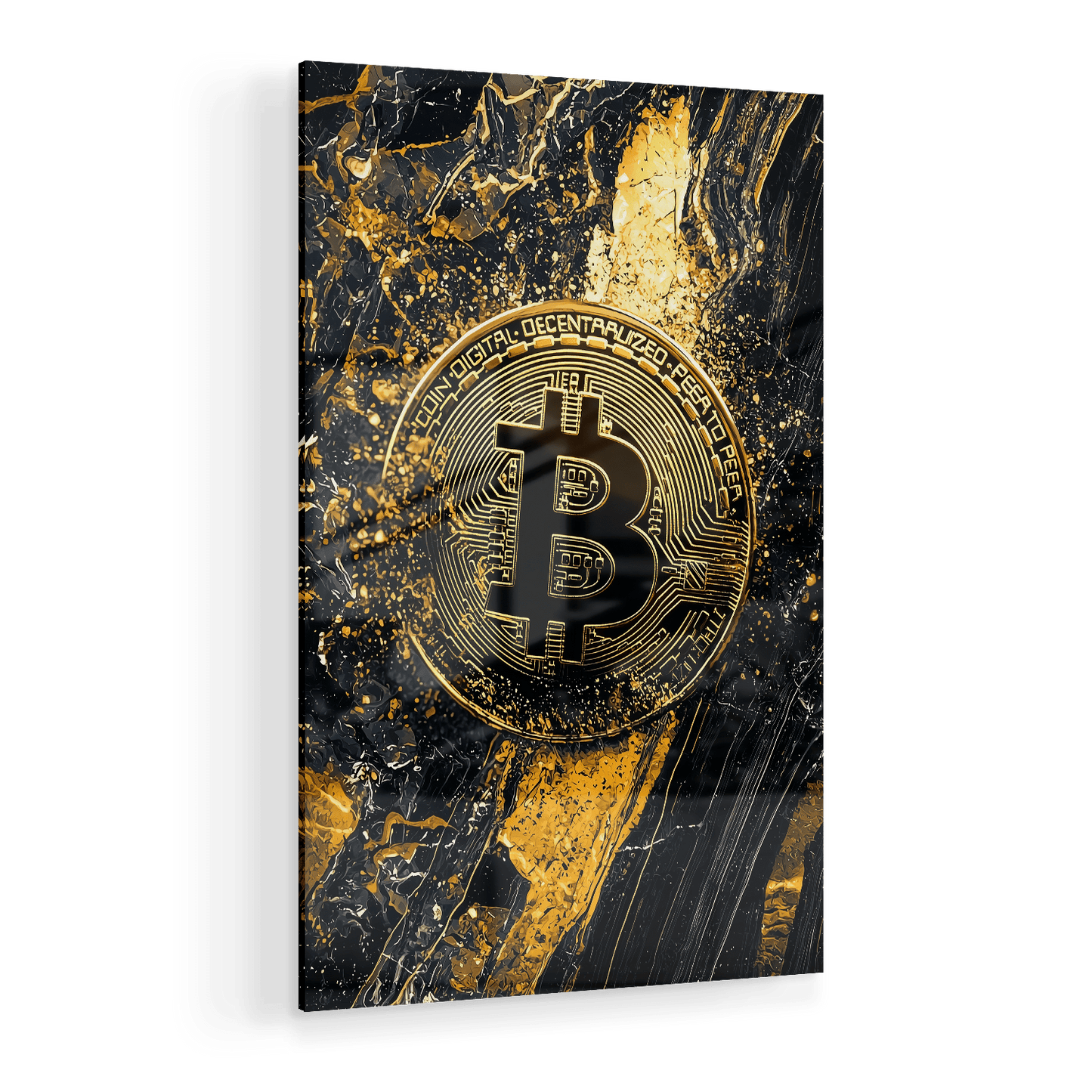 BITCOIN x MARBLE*Plexiglas*40x60*Plexiglas*Kunstwerk*Masculina.nl