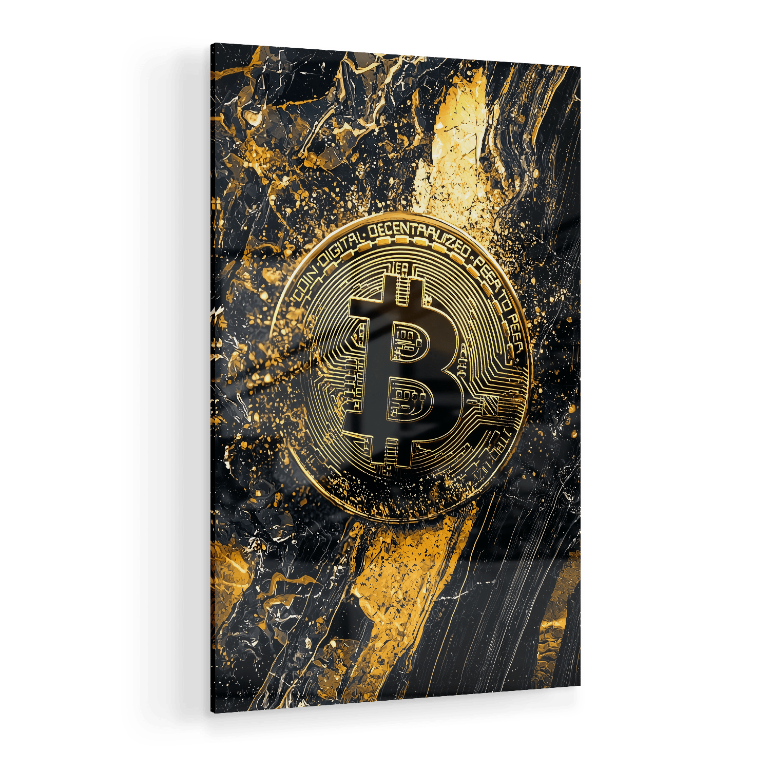 BITCOIN x MARBLE*Plexiglas*40x60*Plexiglas*Kunstwerk*Masculina.nl