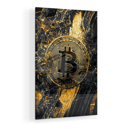 BITCOIN x MARBLE*Plexiglas*40x60*Plexiglas*Kunstwerk*Masculina.nl