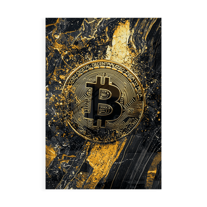 BITCOIN x MARBLE*Plexiglas*40x60*Plexiglas*Kunstwerk*Masculina.nl