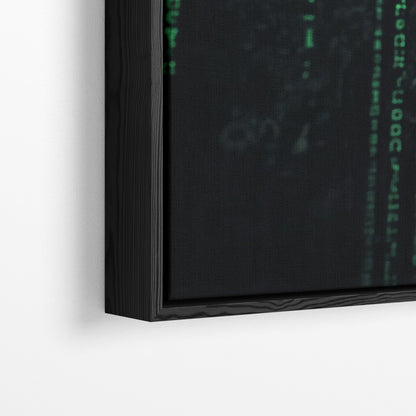 BITCOIN x MATRIX*Canvas*40x60*Baklijst*Kunstwerk*Masculina.nl