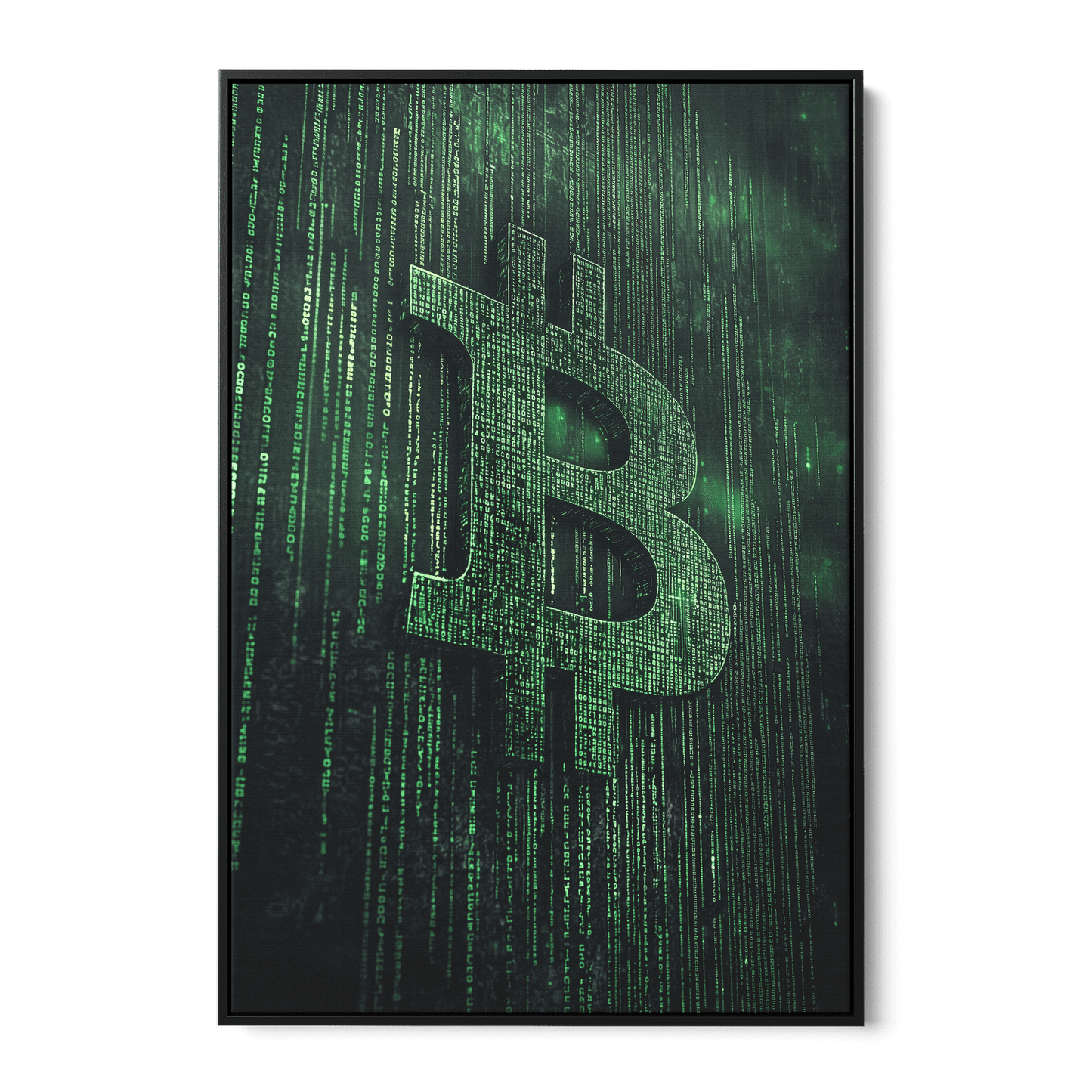 BITCOIN x MATRIX*Canvas*40x60*Baklijst*Kunstwerk*Masculina.nl