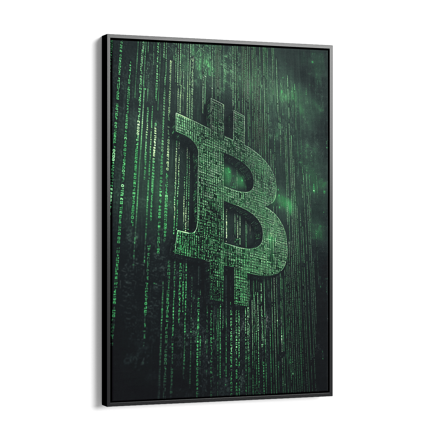 BITCOIN x MATRIX*Canvas*40x60*Baklijst*Kunstwerk*Masculina.nl