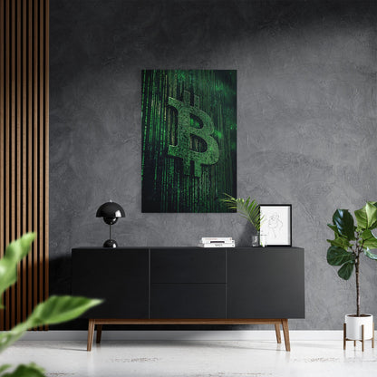 BITCOIN x MATRIX*Canvas*40x60*Canvas*Kunstwerk*Masculina.nl