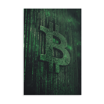 BITCOIN x MATRIX*Canvas*40x60*Canvas*Kunstwerk*Masculina.nl