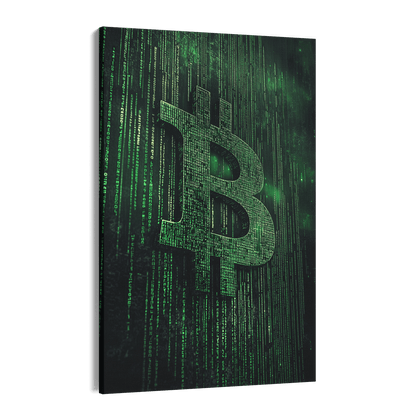 BITCOIN x MATRIX*Canvas*40x60*Canvas*Kunstwerk*Masculina.nl