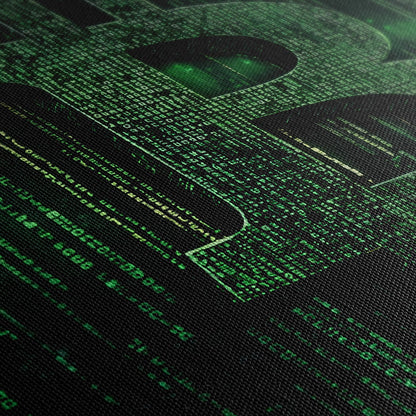 BITCOIN x MATRIX*Canvas*40x60*Canvas*Kunstwerk*Masculina.nl