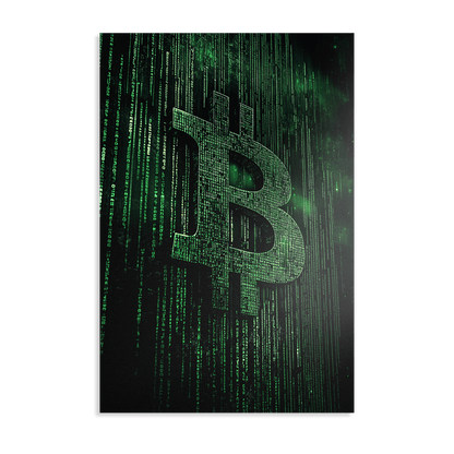 BITCOIN x MATRIX*Dibond*40x60*Dibond*Kunstwerk*Masculina.nl